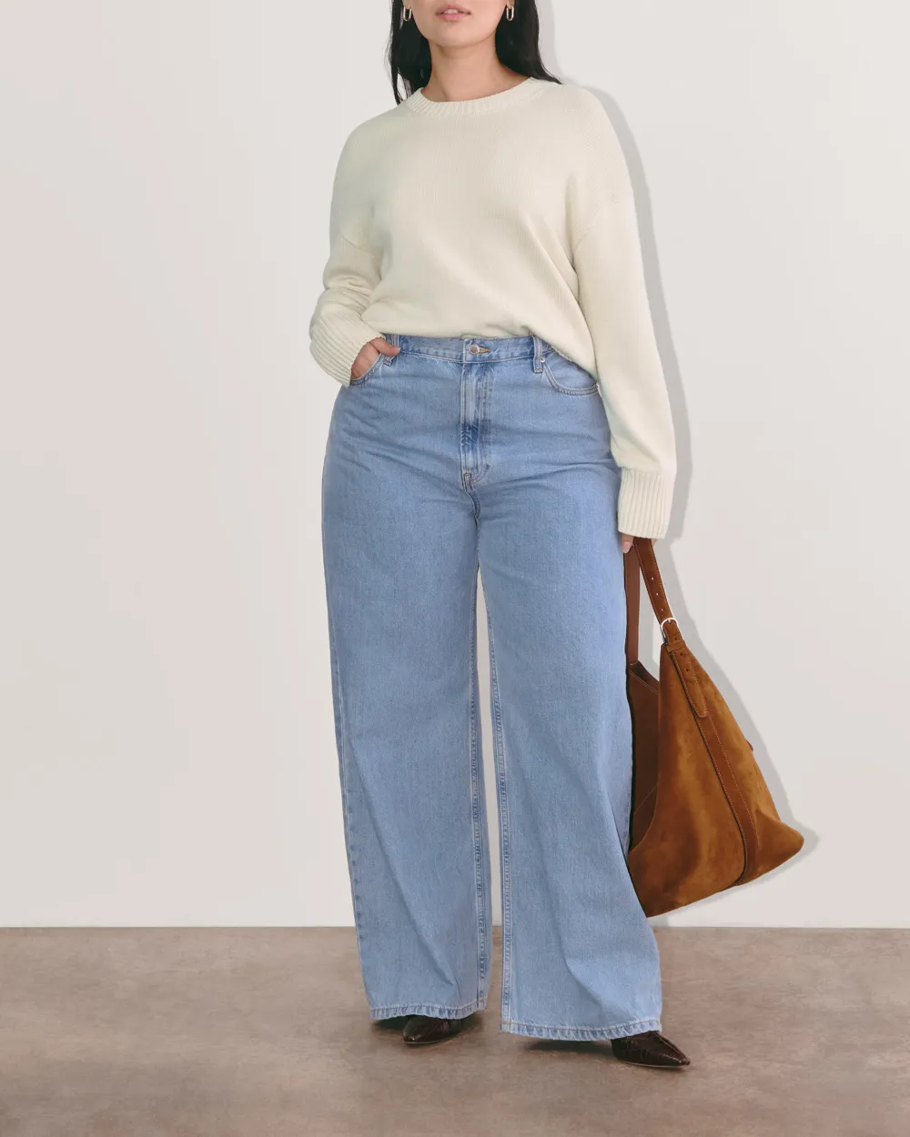 White Sweater in Everyday Cotton