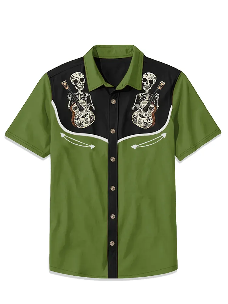 Skull Music Guitar Shirt