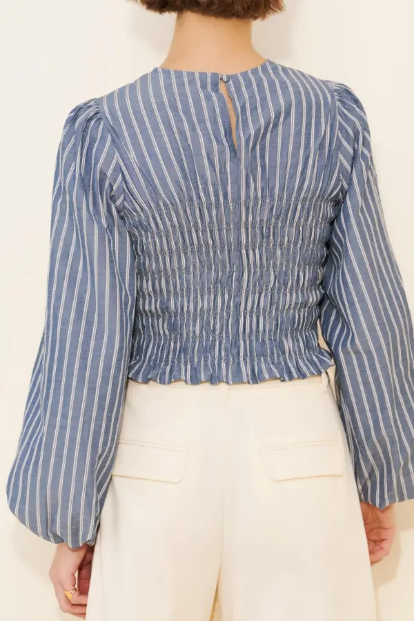 Smocked Detail Top