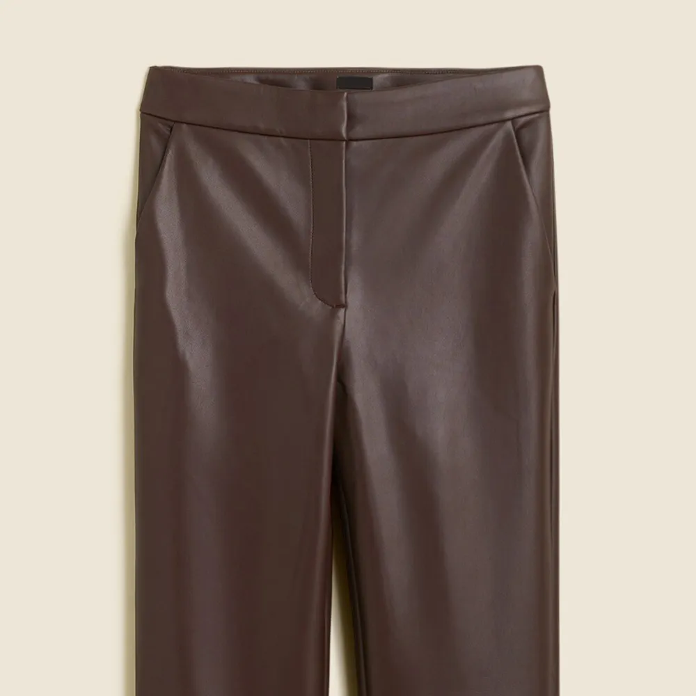 Kate straight-leg pant in faux leather