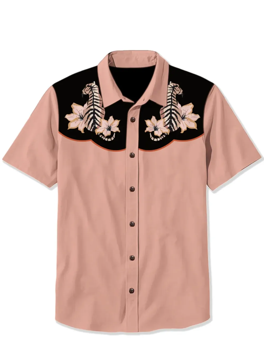 Vintage Tiger Flower Shirt