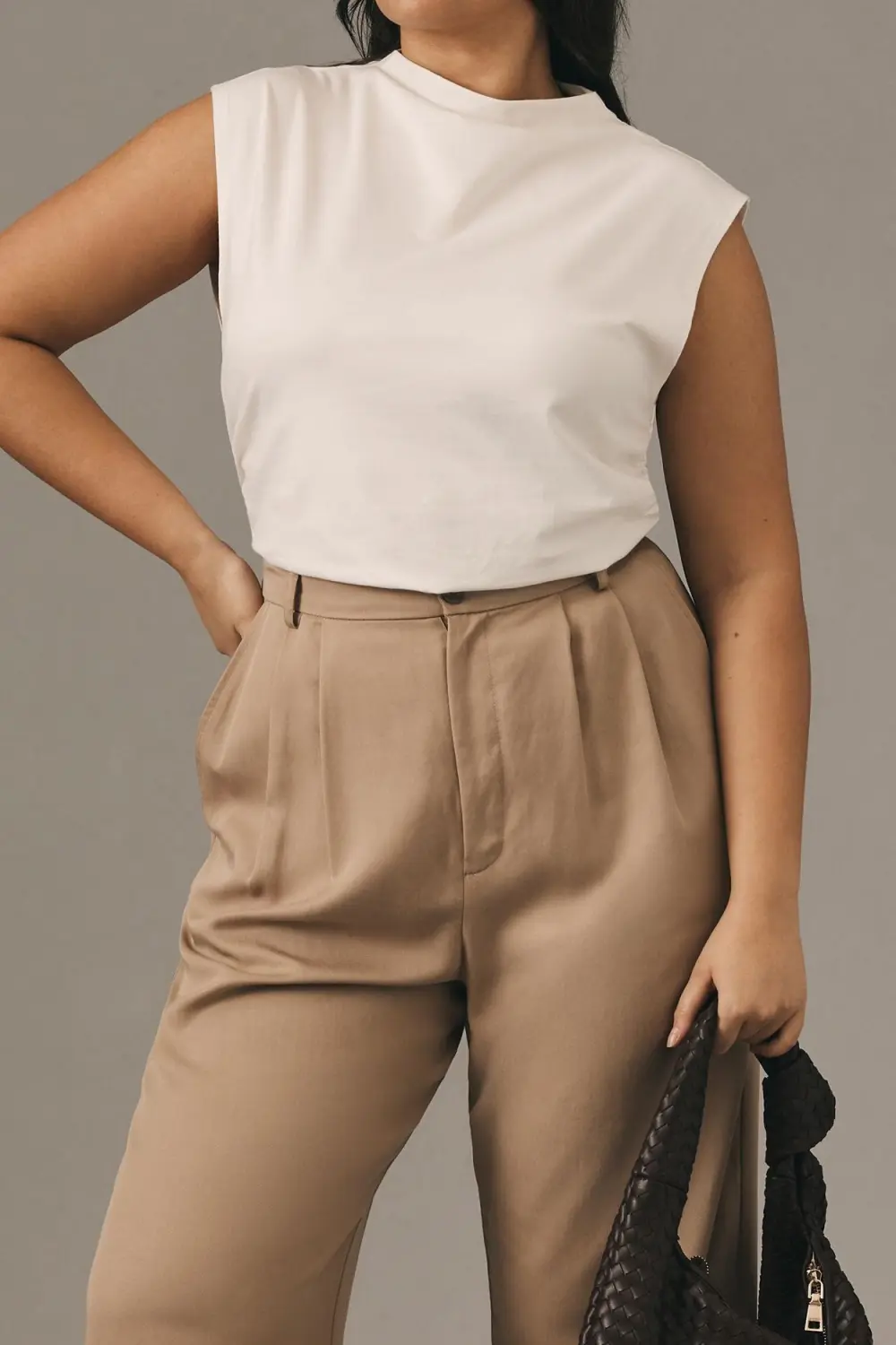 Mock-Neck Muscle Tank