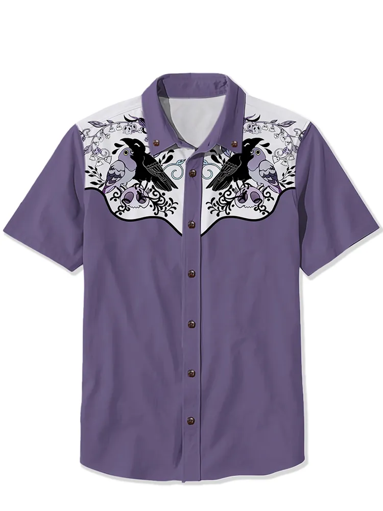 Crow, Pigeon, Skull, Lily Of The Valley Shirt