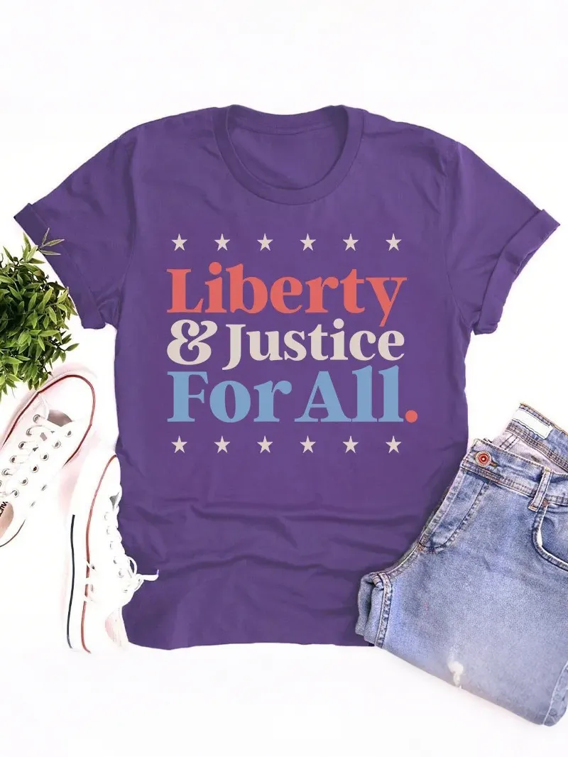 Liberty And Justice For All Teacher T-Shirt