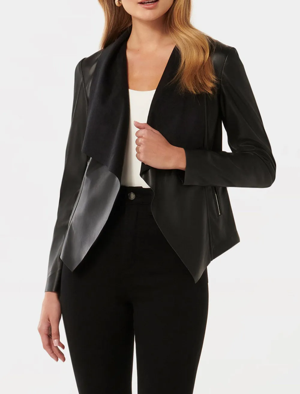 PU Waterfall Jacket
