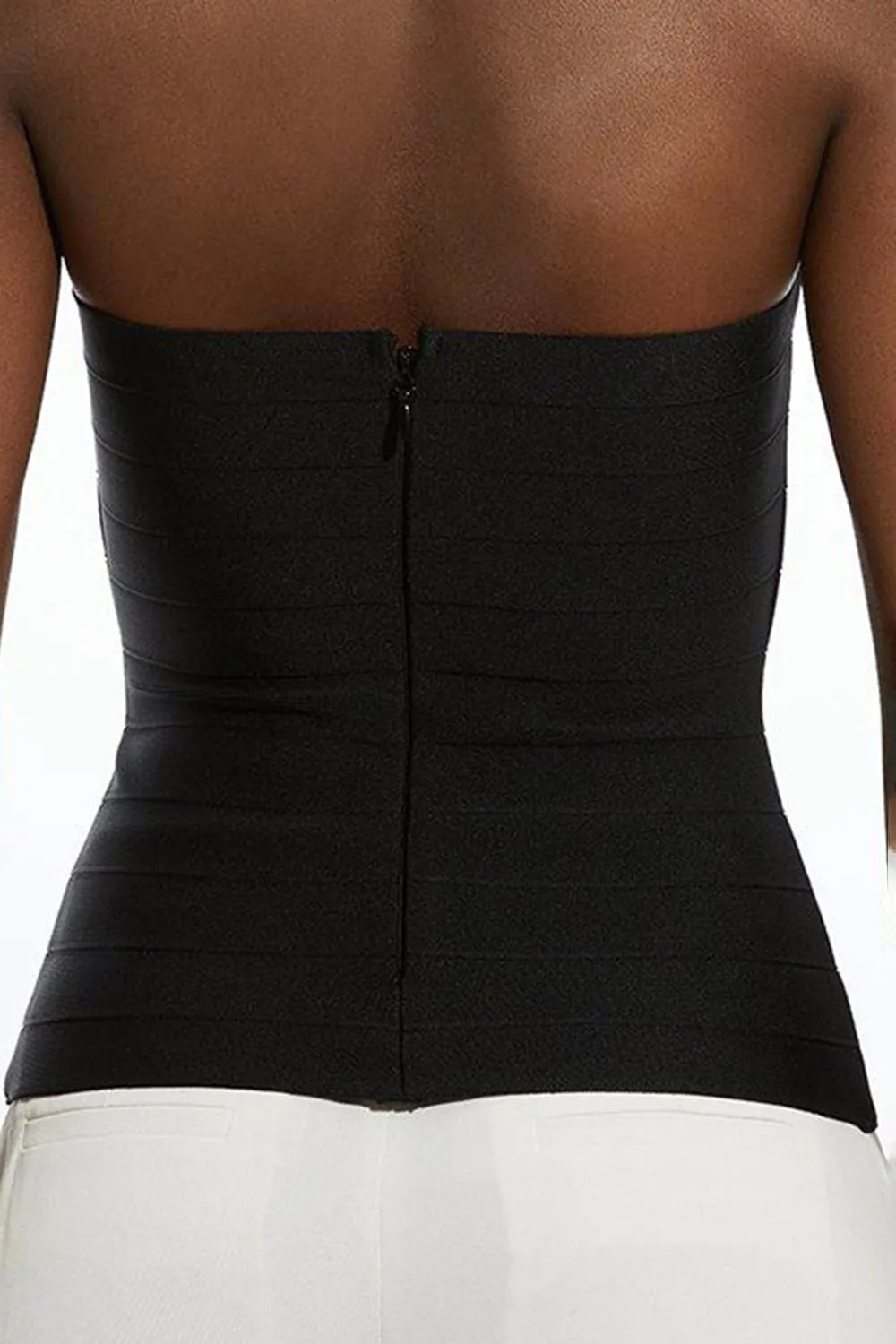 Bandage Halter Square Neck Top