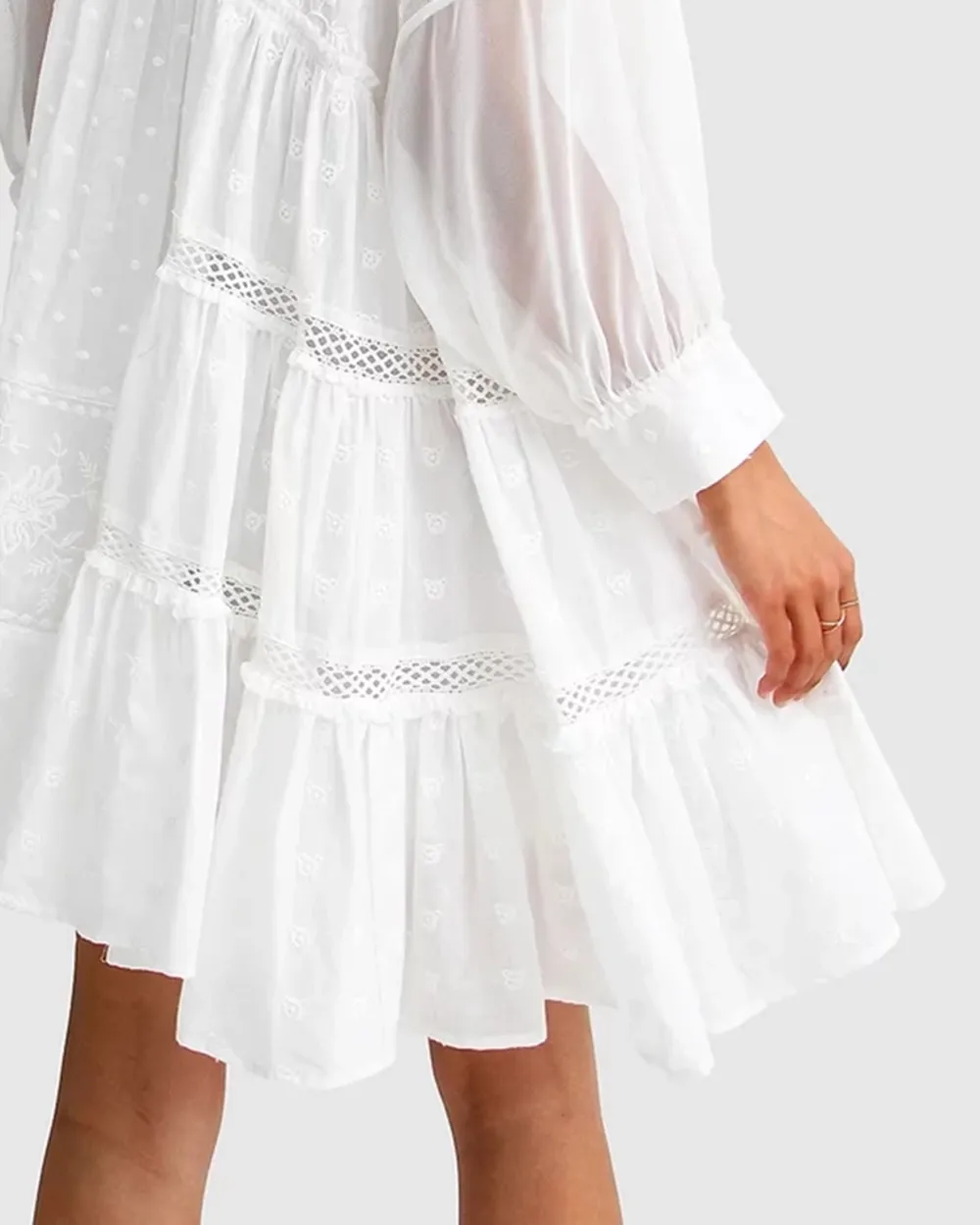 Oversized Lace Mini Dress