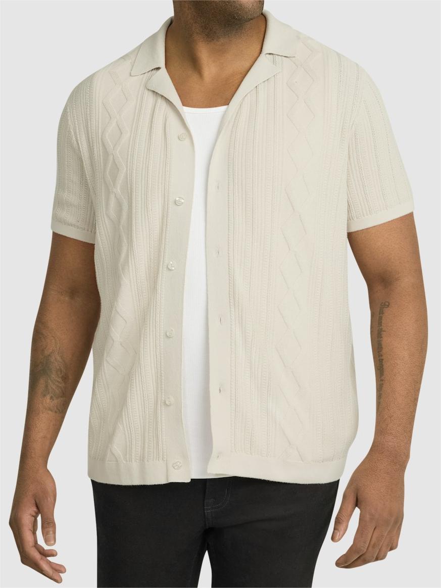 SHORT SLEEVE KNIT SHIRT