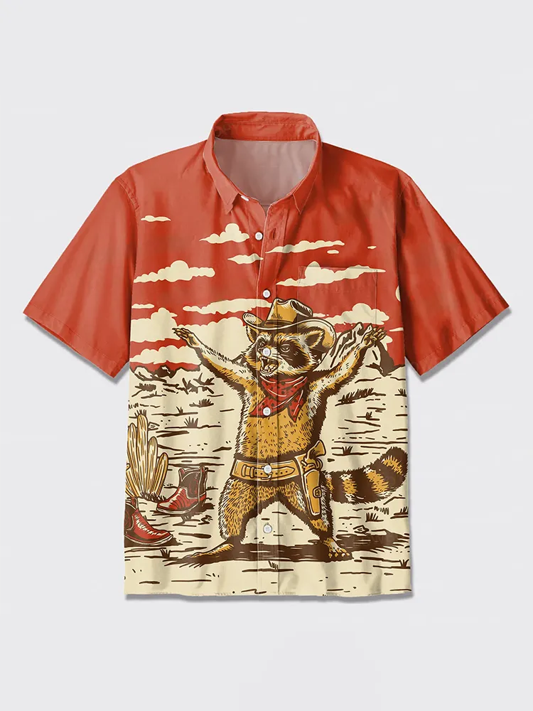 Riding Cowboy Button Up Shirt