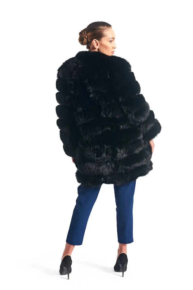 Black  Fox Fur Coat Women’s
