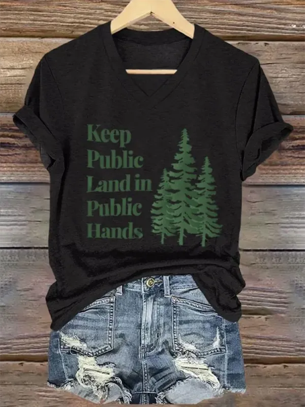 Women'S Vintage National Park Print T-Shirt