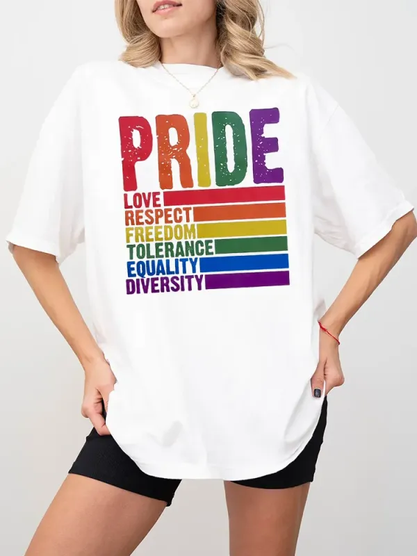 Women'S Pride Round-Neck Short Sleeve T-Shirt