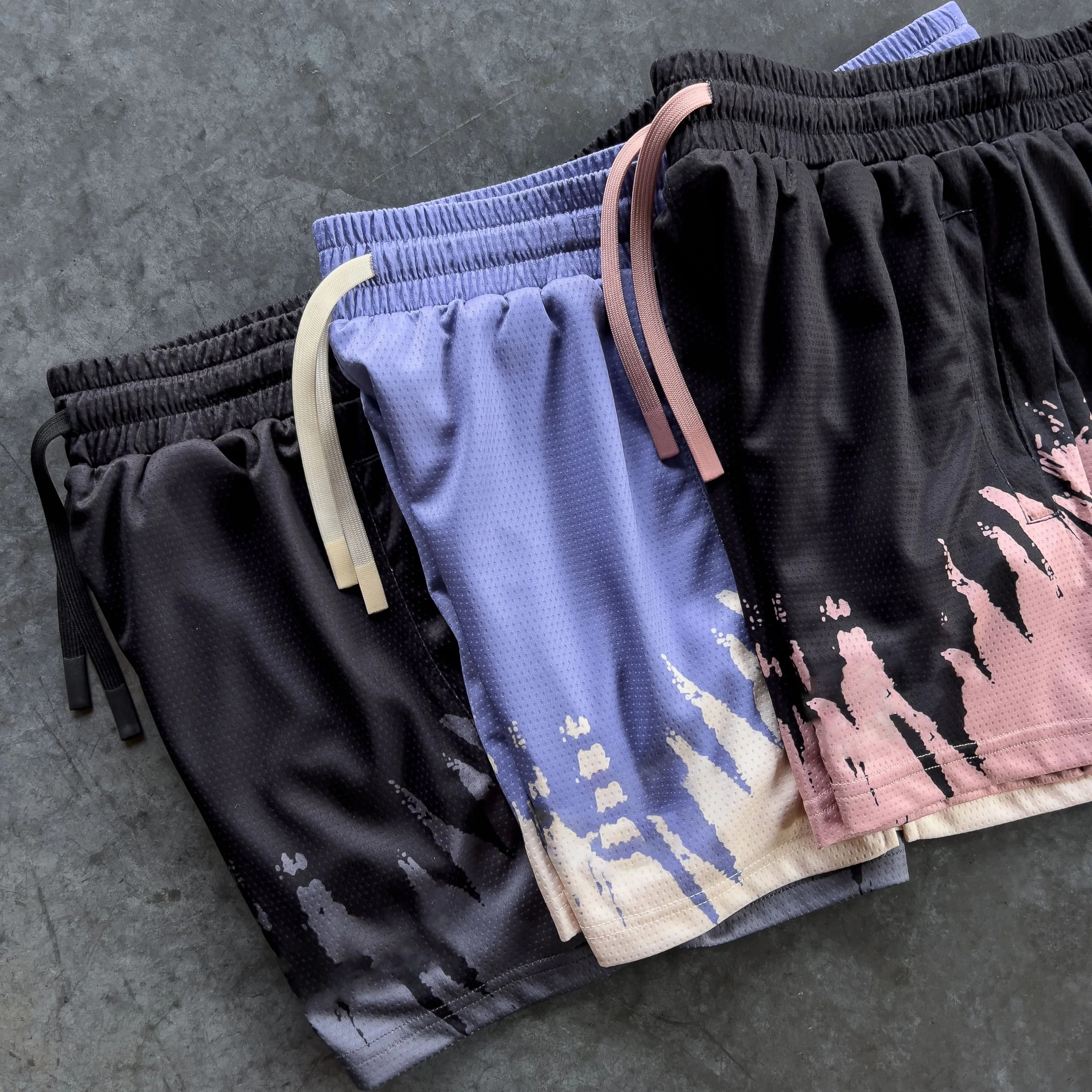 5-PACK UAY THAI SHORTS (MID THIGH CUT) SHATTER