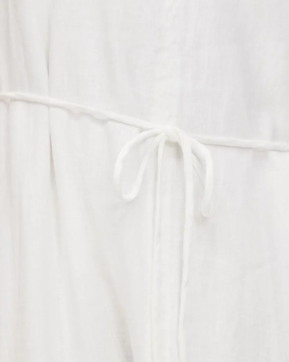 Linen Waist Maxi Dress