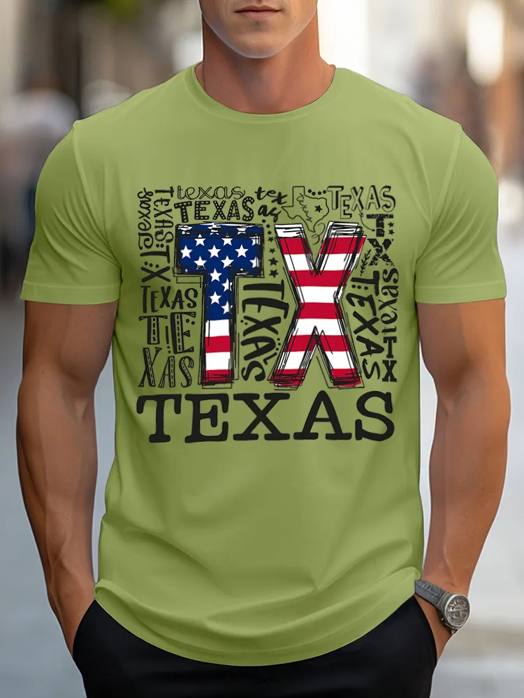 Men'S Texas Short Sleeves T-Shirt