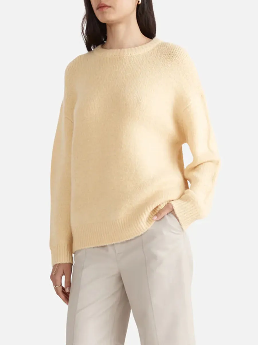 Soft Mohair Blend Knit Sweater