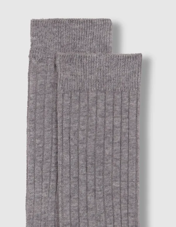 Basic Medium Grey Color Mix Sock