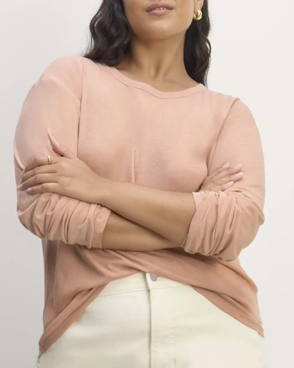 Crew Neck Long-Sleeve Tee