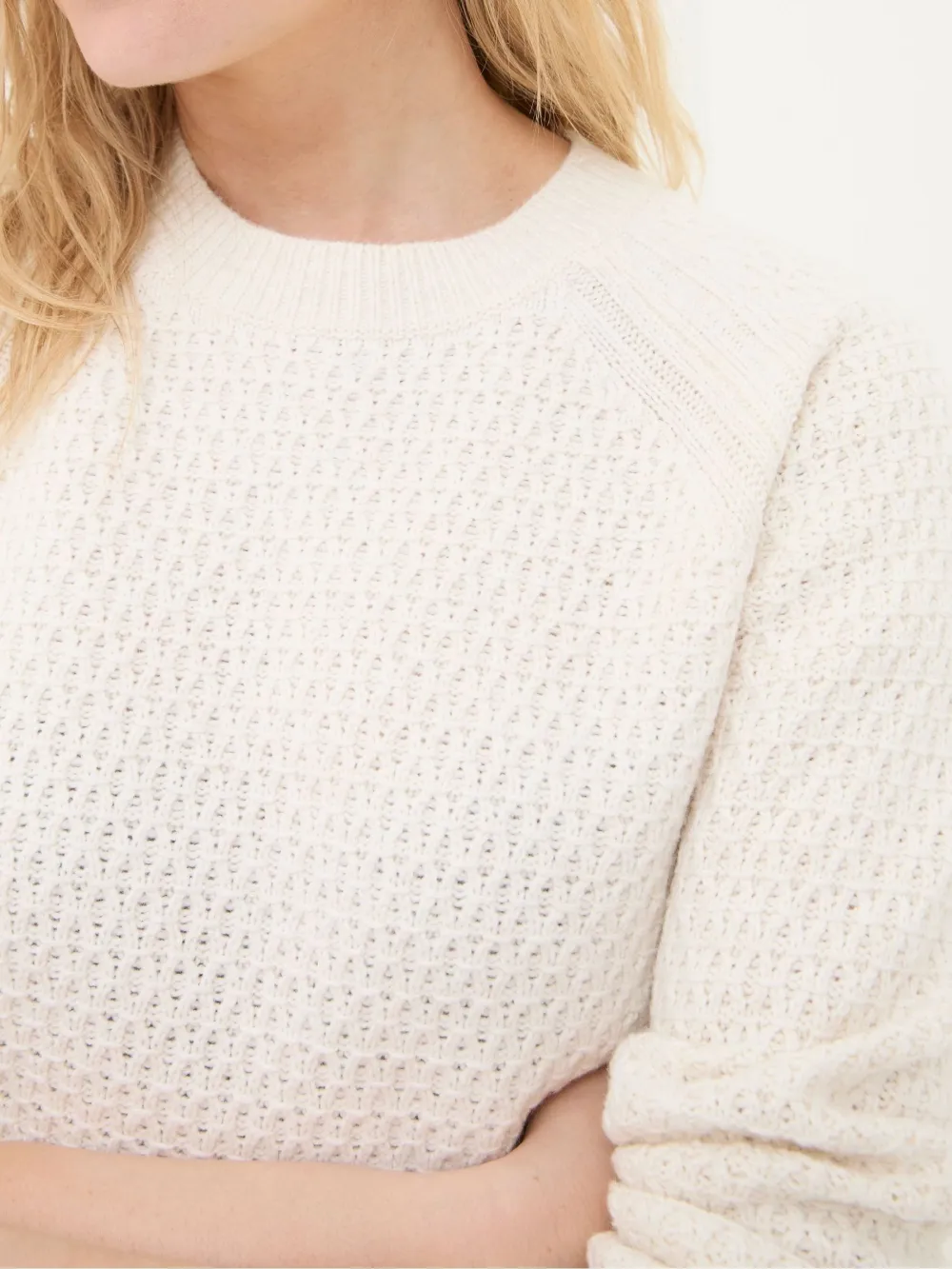 Ivory Daily Textured Jumper
