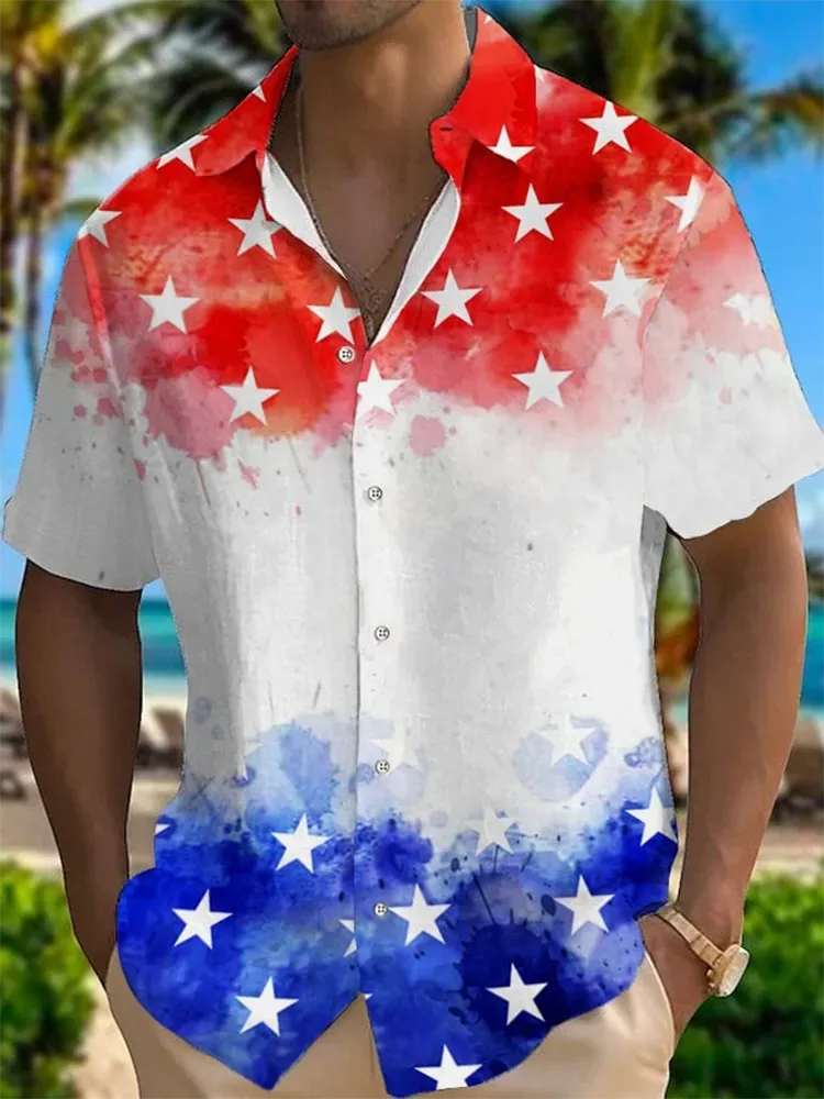 Men's Independence Day Printed Shirt