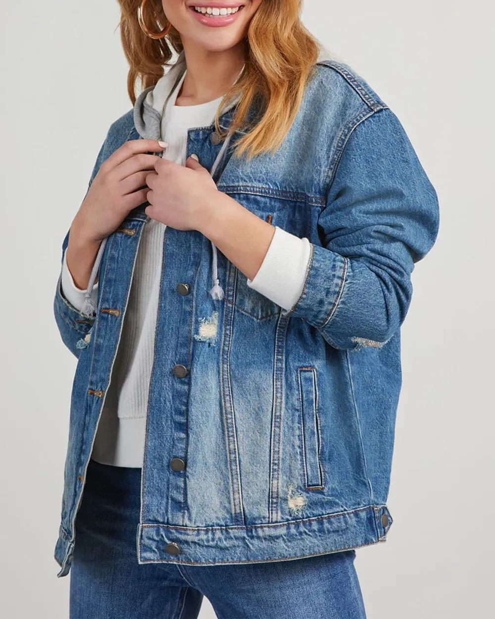 Hooded Denim Jacket