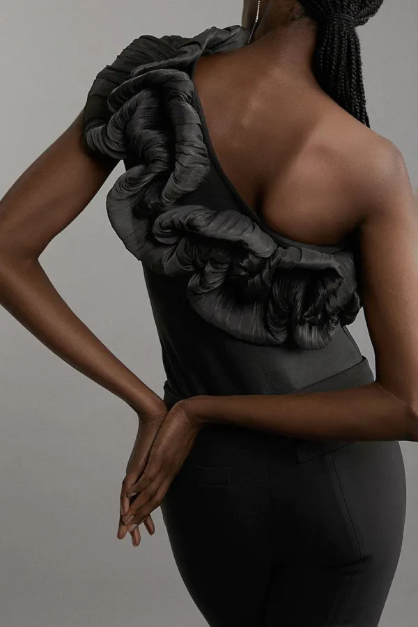 Silk Look Knit Bodysuit