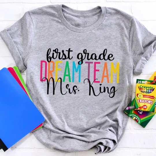 Rainbow Colors Text Print T-Shirt
