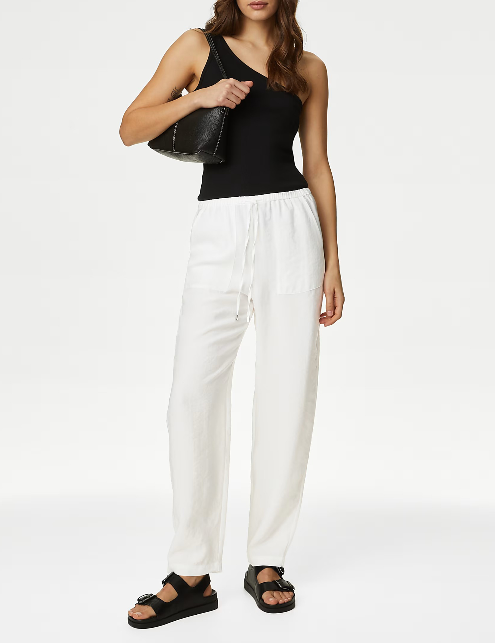 Casual Cuffed Cotton Joggers