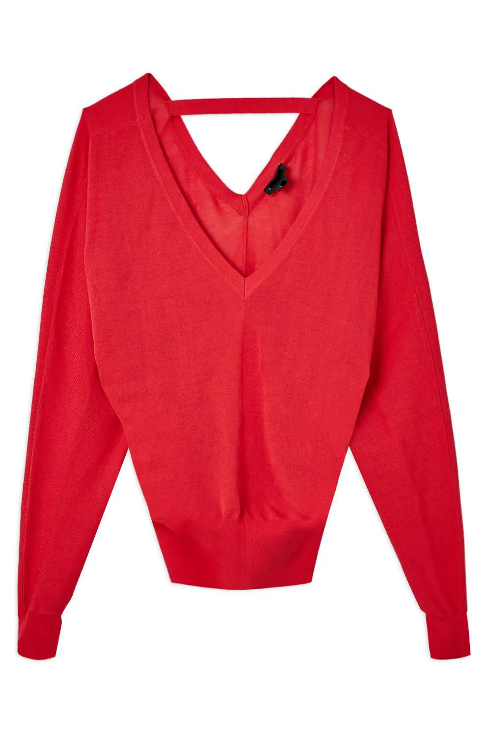 Lightweight Knitted V Neck Long Sleeve Jumper