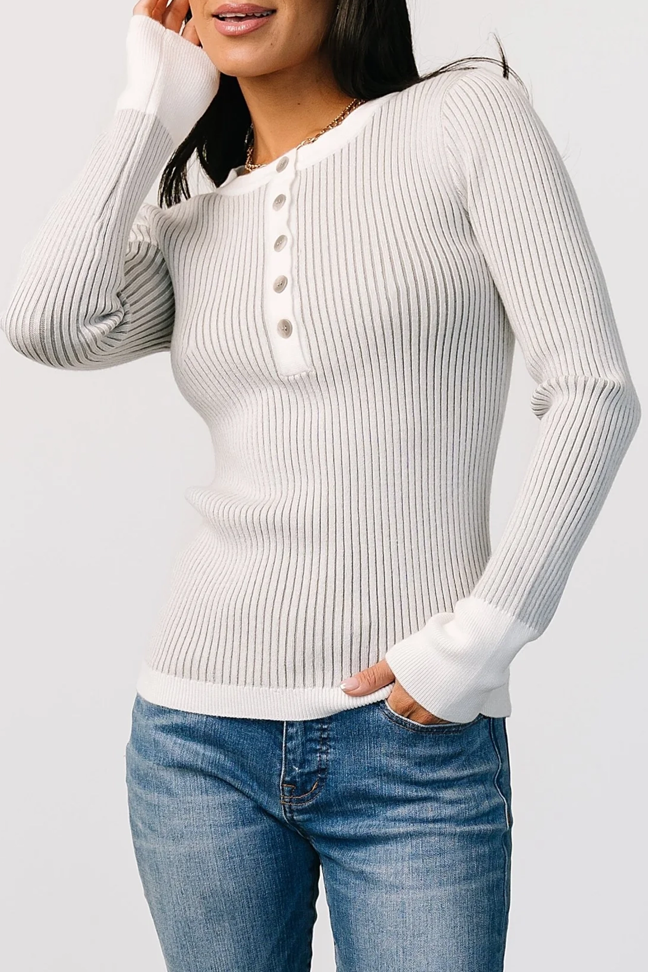 Minimalist Design Sense Gray Texture Top