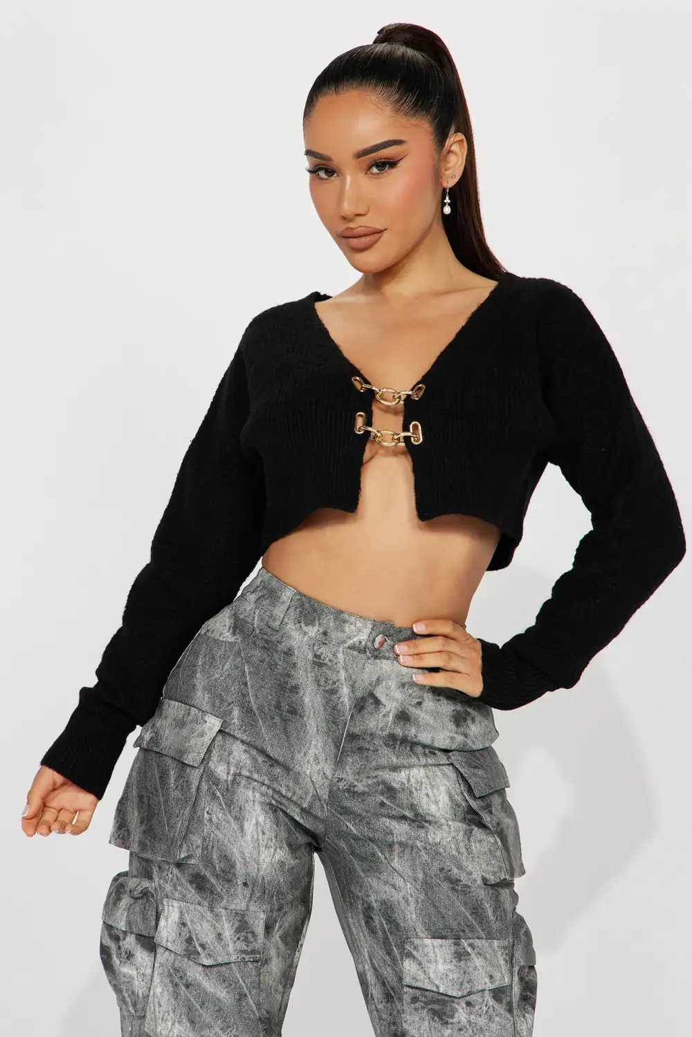 Qiana Cardigan - Black