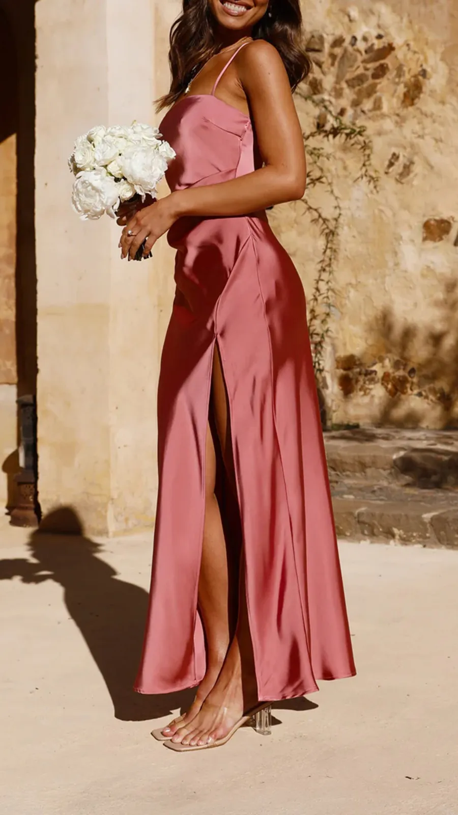 Square Neckline Maxi Dress