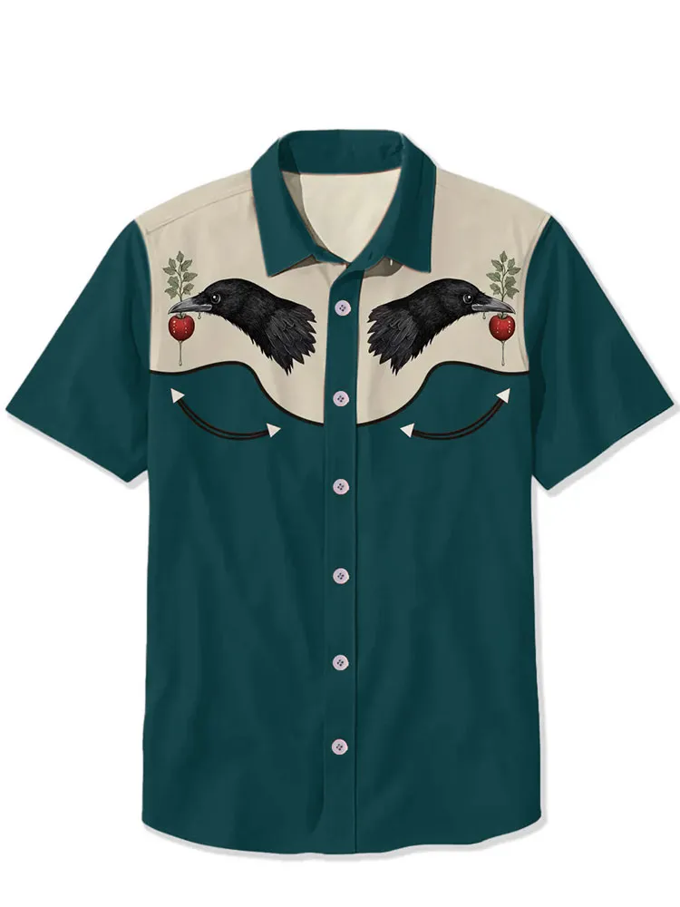 Crow And Red Fruit Shirt