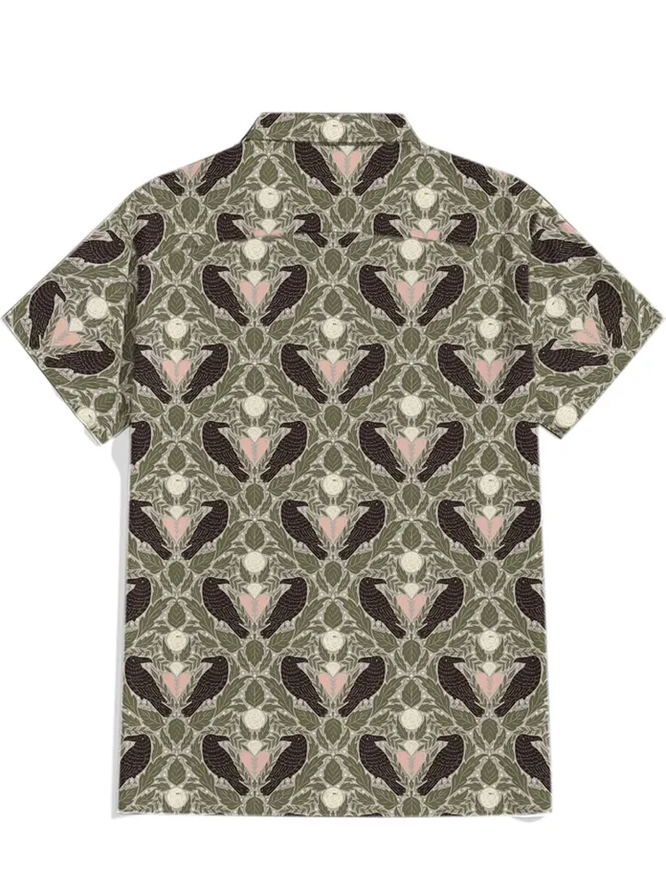 Crow Pattern Shirt