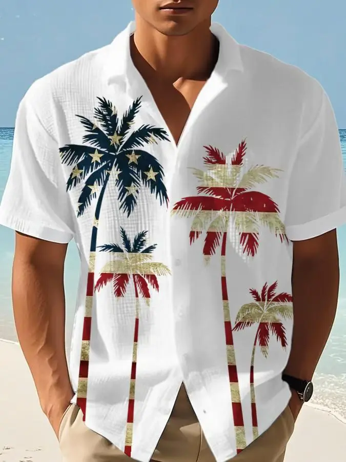Men's Independence Day Flag Shirt
