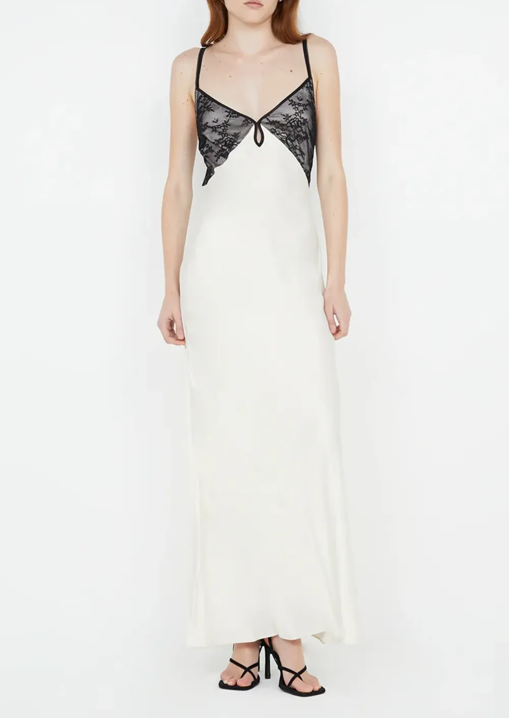 Keyhole Detail Sleeveless Maxi Dress