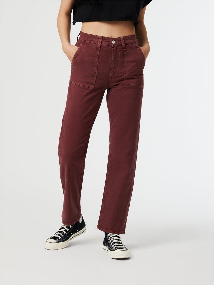 Front Pocket Straight Leg Daily Pants