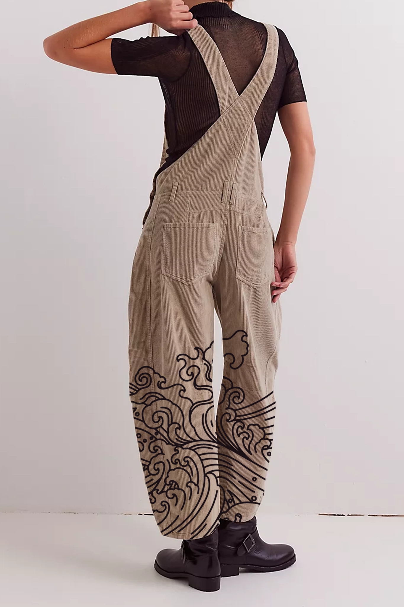Corduroy Overalls Style Pants
