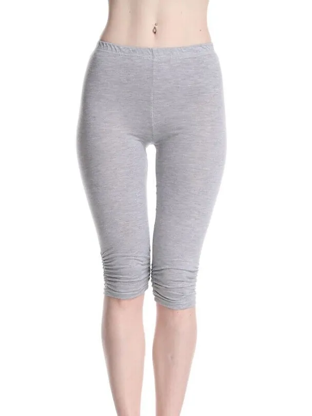 Women's Yoga Pants Sun Protection Tummy Control Butt Lift High Waist Yoga Fitness Gym Workout Capri Leggings Bottoms Violet Black White Sports Activewear High Elasticity Skinny