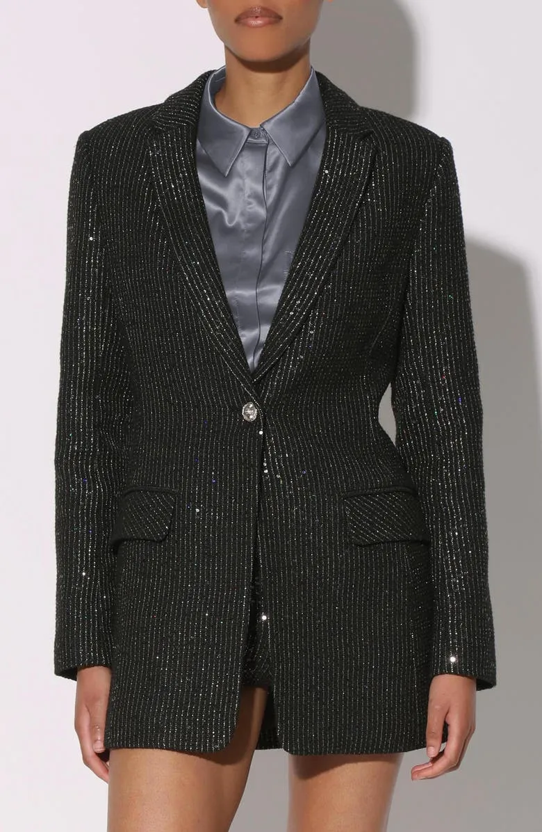 Trishelle Stripe Tweed Blazer