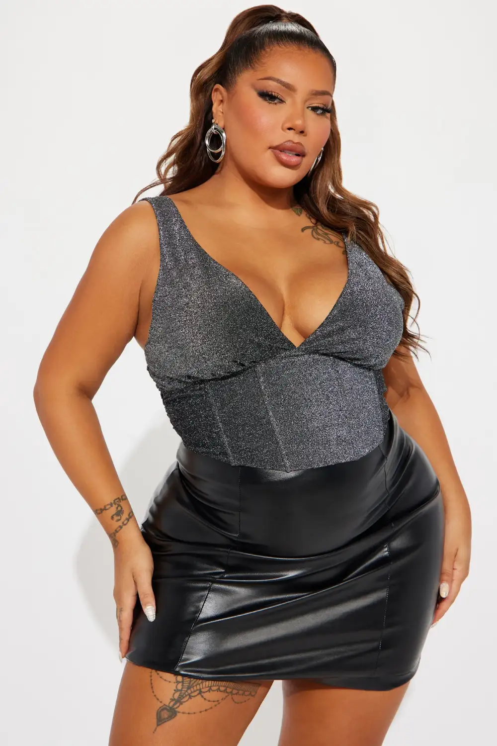 Genesis Corset Top - Silver