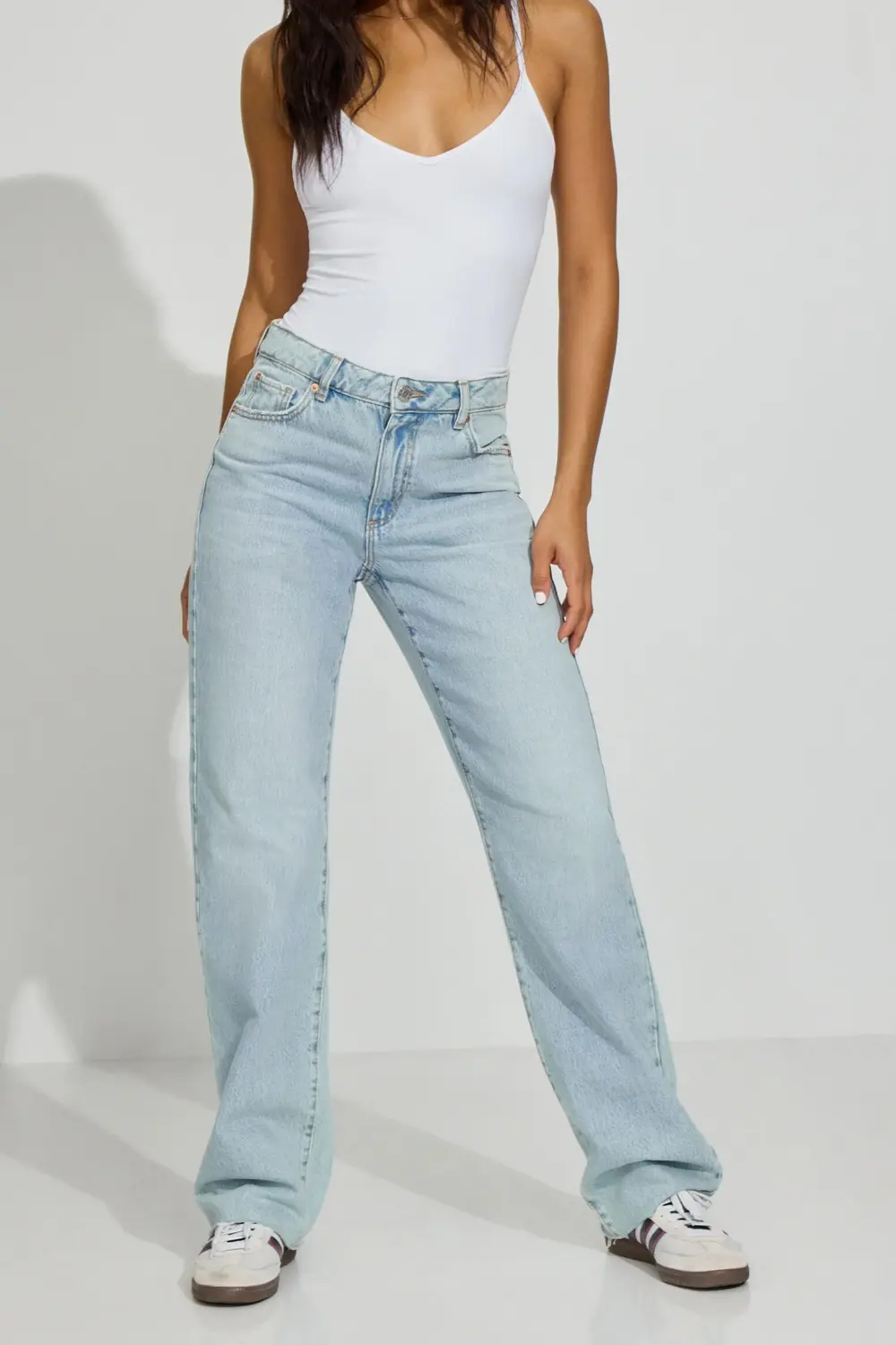 Retro Straight Light Blue Jeans