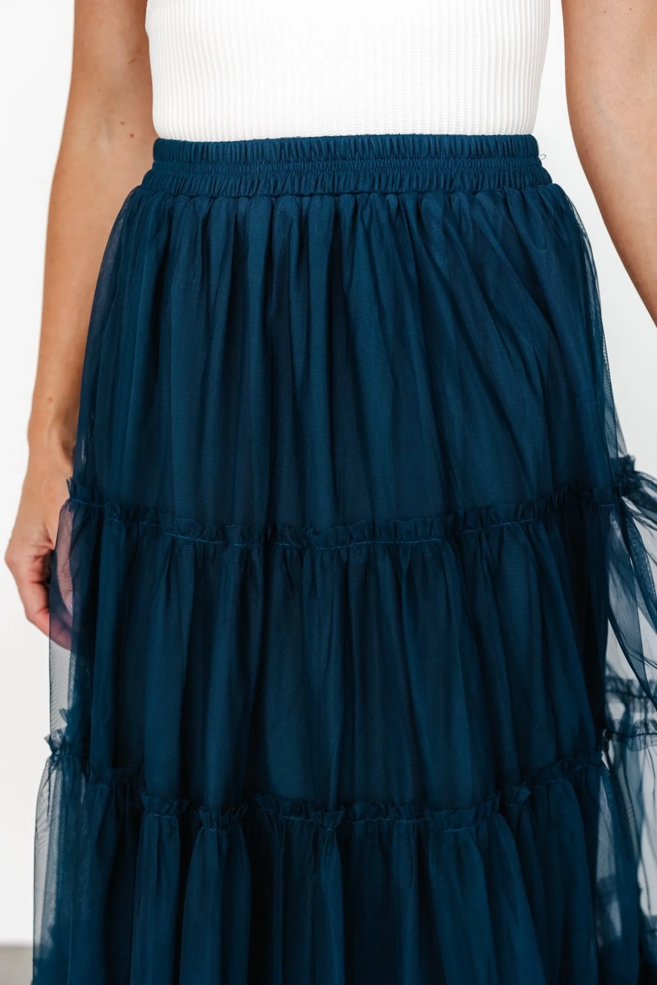 Lightweight Soft Sheer Fabric Skirt