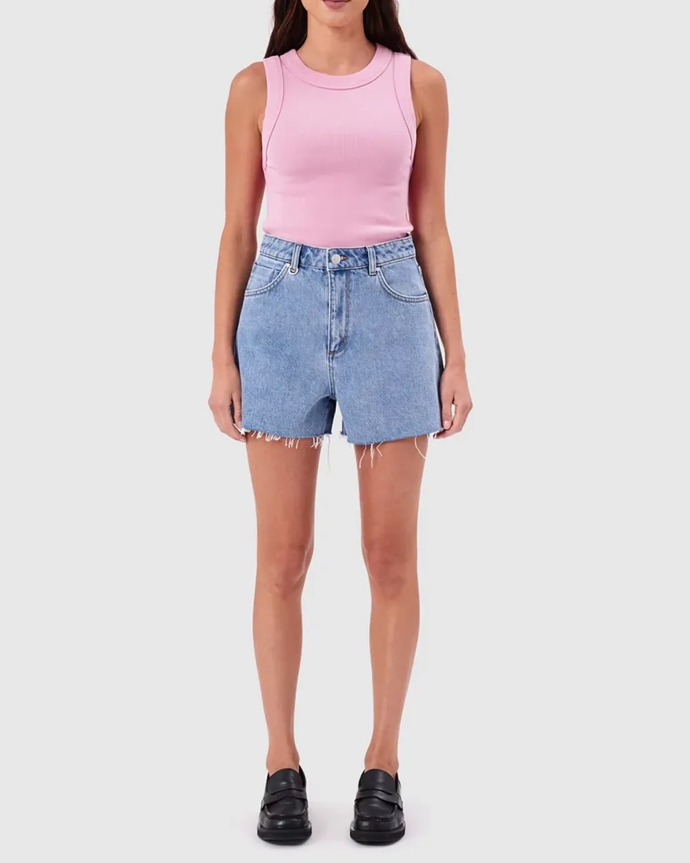 Crew Neck Sleeveless Tank Top