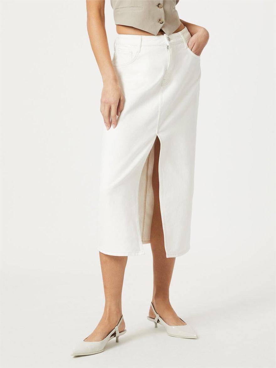 Casual Cotton Denim Skirt