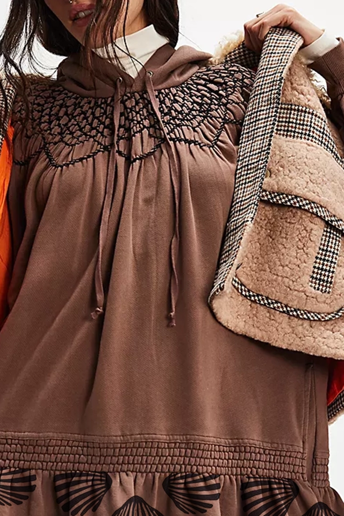 Smocked Waist Ruffled Mini Dress