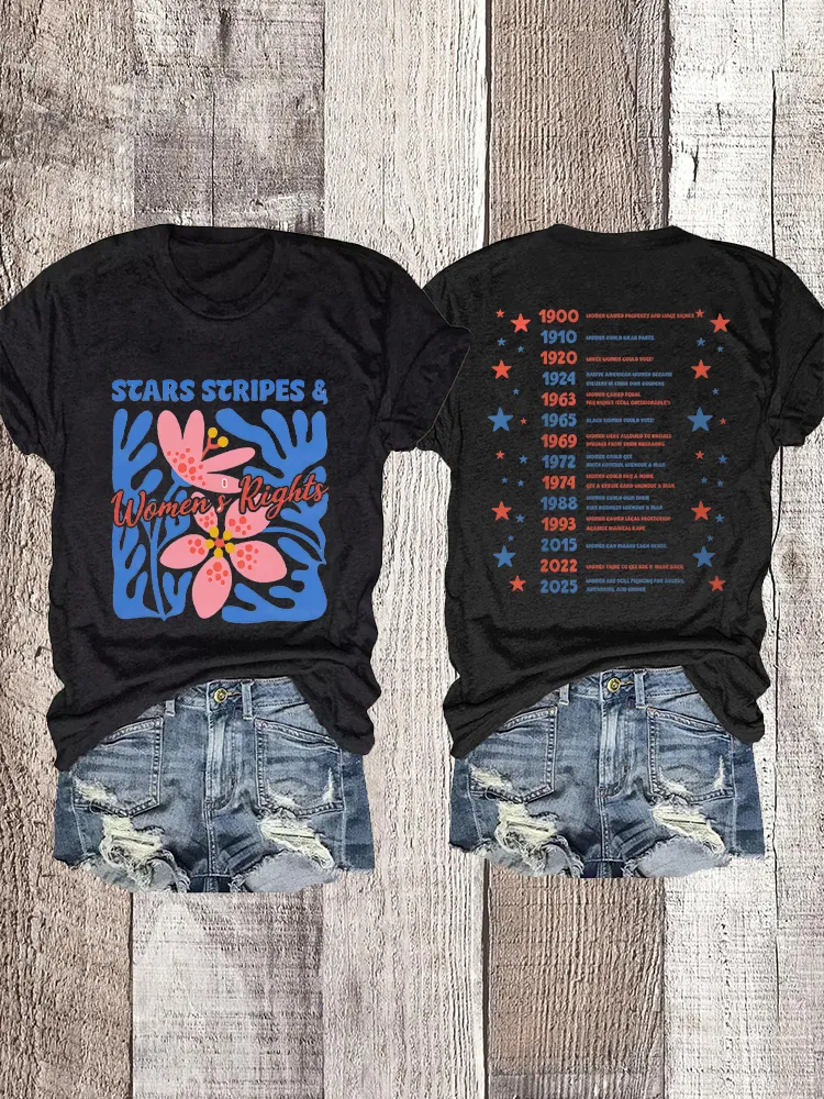 Woman'S Rights Crew Neck Short Sleeve T-Shirt