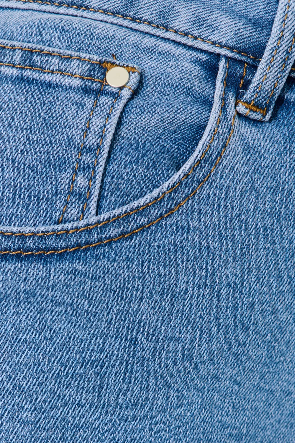 Light Blue Denim High Waist Shorts