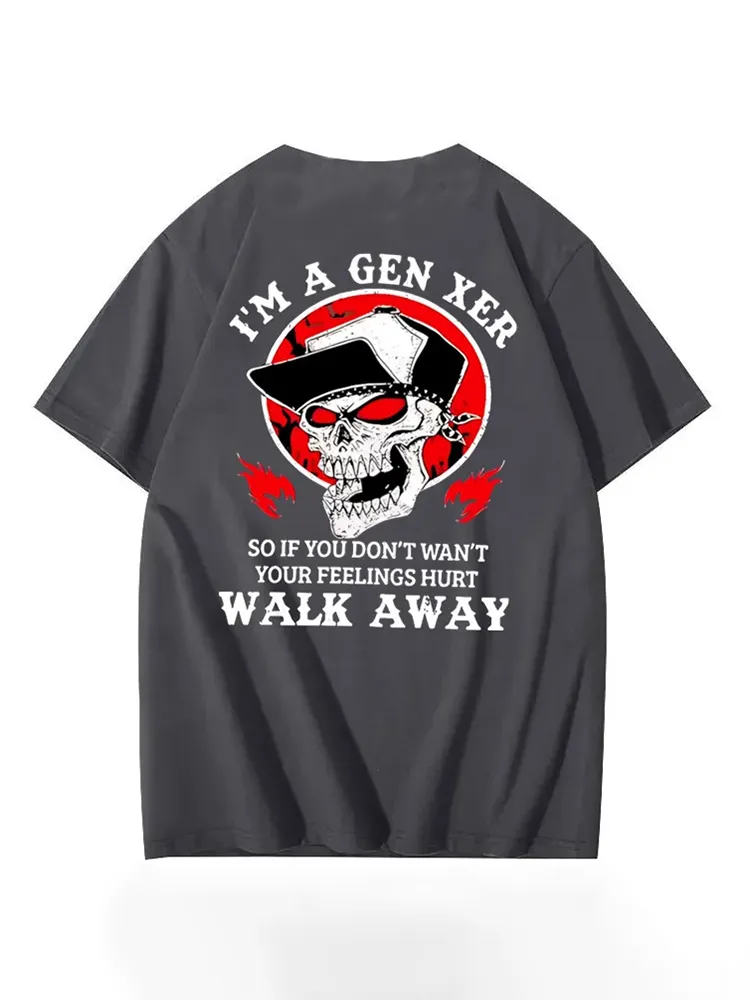 T-Shirt Gen X Round-Neck Short-Sleeved T-Shirt