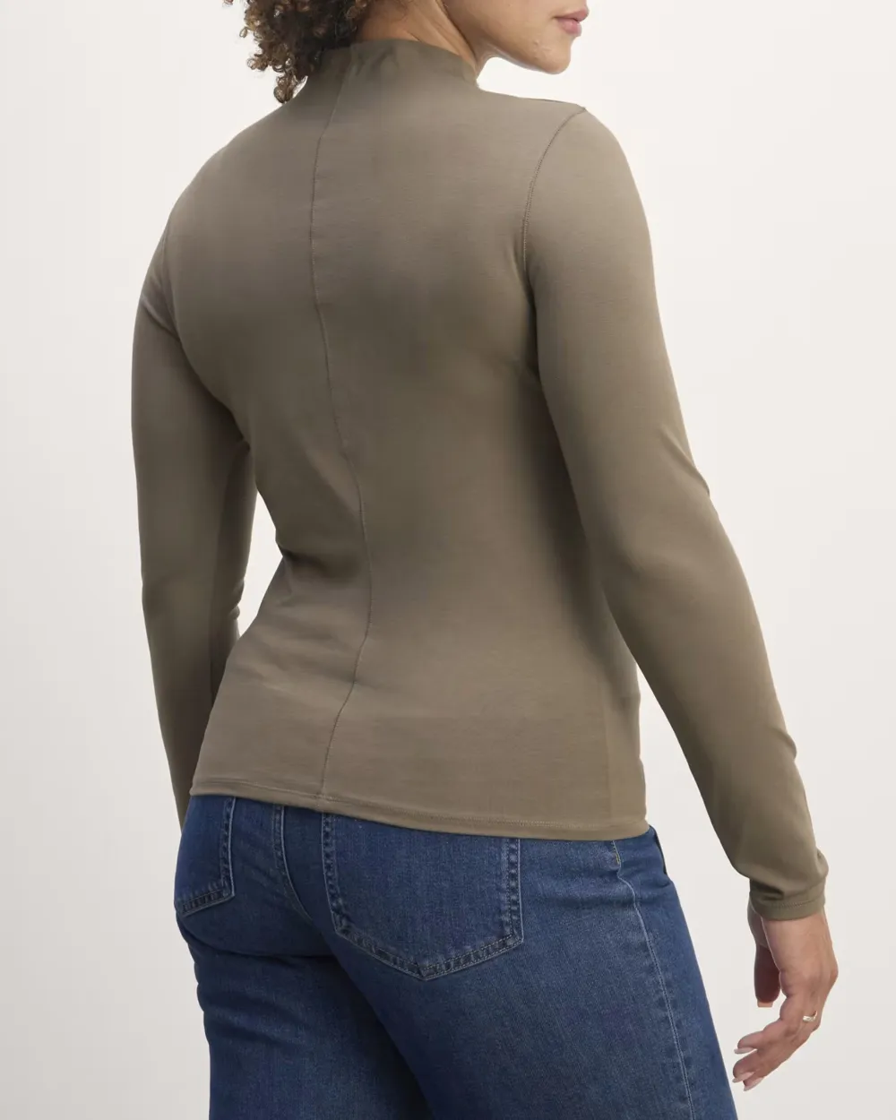 Long Sleeve Funnel-Neck Tee